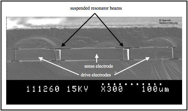 Cross-section SEM of epi-seal resonator